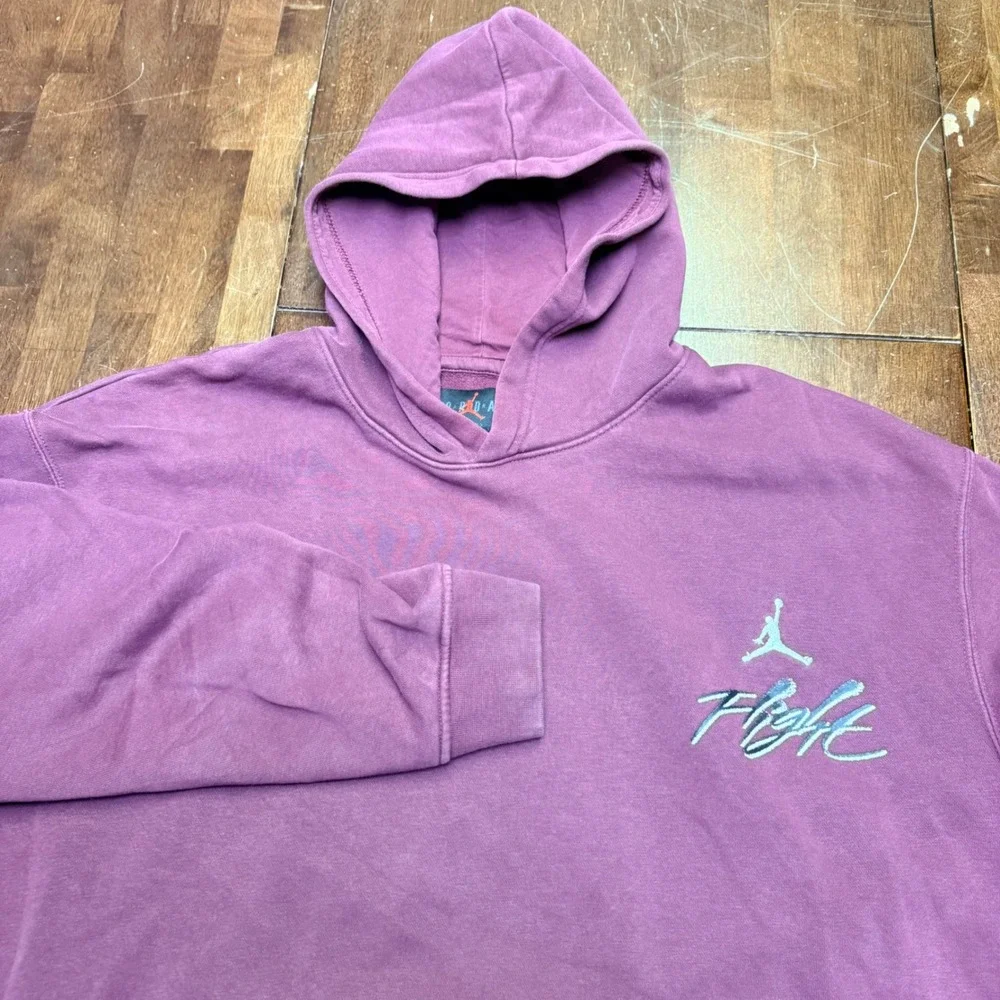 Jordan Flight‎ Hoodie Men XL Cherrywood Red DQ7505-680 Fleece Pullover